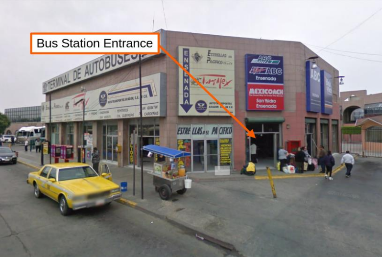 bus station entrance